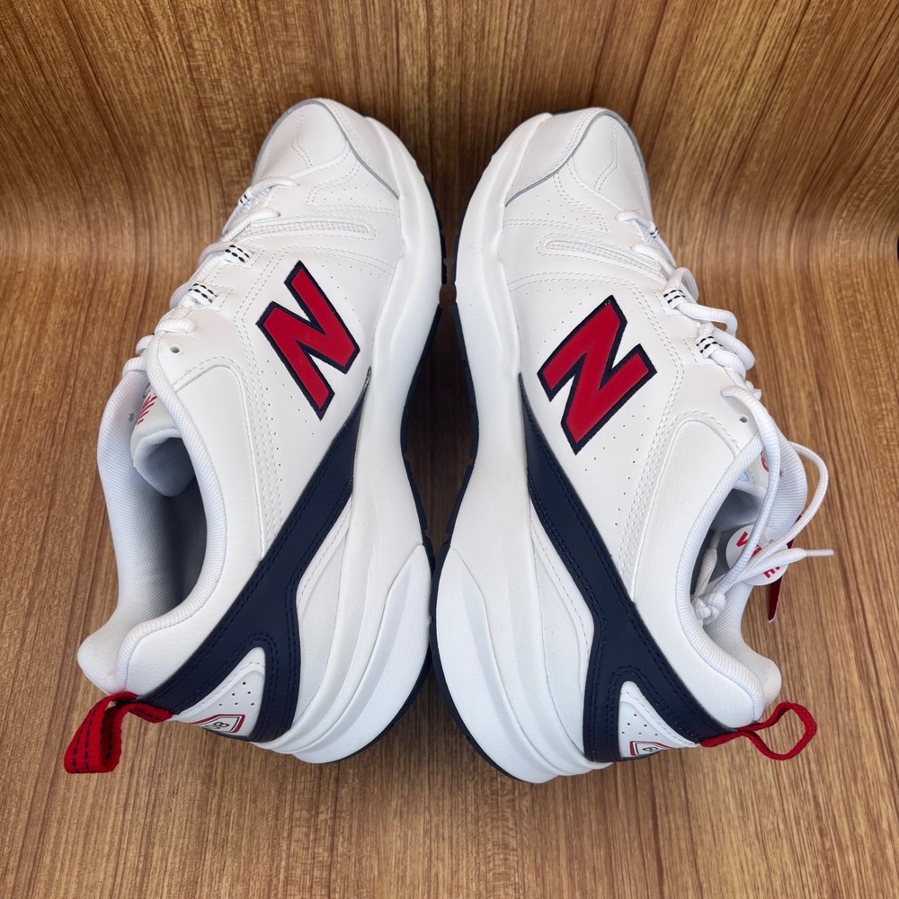 New Balance 608v5 Training Shoe Men 11.5 4E Wide White Red USA ABZORB NEW - Picture 5 of 7